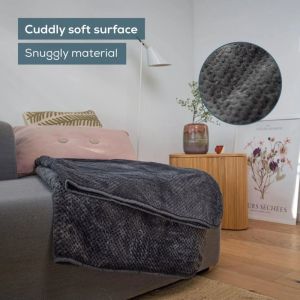 Термоподложка Beurer HD 65 Dark Grey Heated Overblanket; Soft and cuddly surface; 3 temperature;auto switch-off 3 hours; removable switch; washable at 30°, Oko-Tex 100; 180(L)x130(W)cm