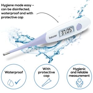 Термометър Beurer OT 20 BasalControl Basic - Ovulation thermometer; Suitable for oral & vaginal measurements; Can be disinfected, Waterproof, Measuring time: Up to 3 minutes