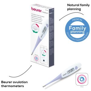 Термометър Beurer OT 20 BasalControl Basic - Ovulation thermometer; Suitable for oral & vaginal measurements; Can be disinfected, Waterproof, Measuring time: Up to 3 minutes