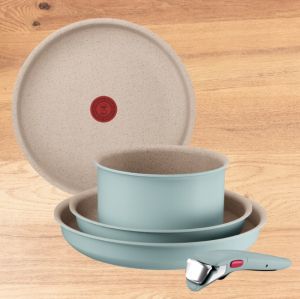 Комплект тигани и тенджери Tefal L8049502 Set 5Pcs Ing6 Harmony Eucal Fr
