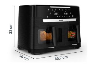Уред за здравословно готвене Tefal EY9478E0 Xxl Dual Easy Fry Ir Blk Eu