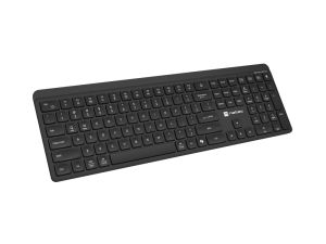 Клавиатура Natec Wireless Keyboard Tang US, BT+2.4GHz, Silent, Slim, Black