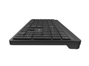 Клавиатура Natec Wireless Keyboard Tang US, BT+2.4GHz, Silent, Slim, Black