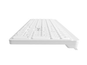 Клавиатура Natec Wireless Keyboard Tang US, BT+2.4GHz, Silent, Slim, White