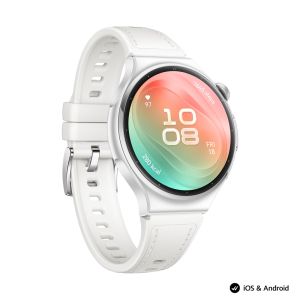 Часовник Huawei Watch 6, Leib-L19L, White, 42.3 mm, 1.38-inch LTPO OLED color screen, 2.4 GHz, BT5.0 and BR+BLE, 64 GB; RAM 2GB, 4G LTE FDD, IP68, IP69, 5ATM, 40-meter diving grade waterproof, NFC, Batt 3 days, 540 mAh + Huawei FreeBuds 7i Conch-T010 Whit