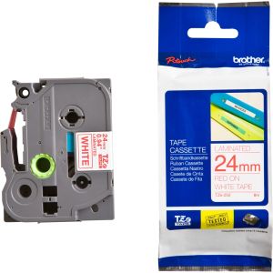 Консуматив Brother TZe-252 Tape Red on White, Laminated, 24mm, 8 m