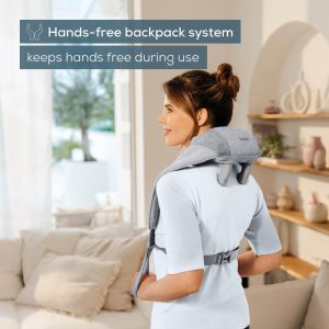 Масажор Beurer MG 154 4D Battery-Powered Neck Massager, 4 massage heads + 2 massage fingers;  2 speed; Hands-free; Automatic switch-off; Heat function; Washable removable cover