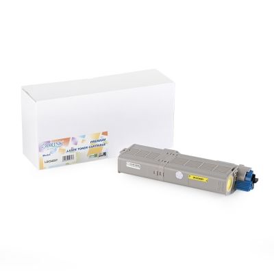Тонер касета Yellow OKI 46490605 Съвместим консуматив, стандартен капацитет 6 000 стр.