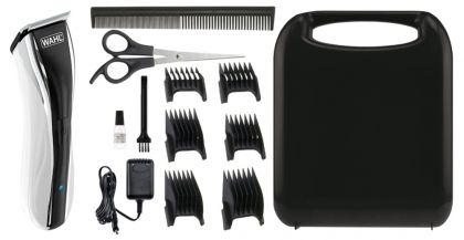 Машинка за подстригване Wahl 1910.0467, Lithium Pro LED, Lithium Ion Cordless Clipper, 6 attachment combs, scissors, handle case and LED charge indicator, Rinseable blade