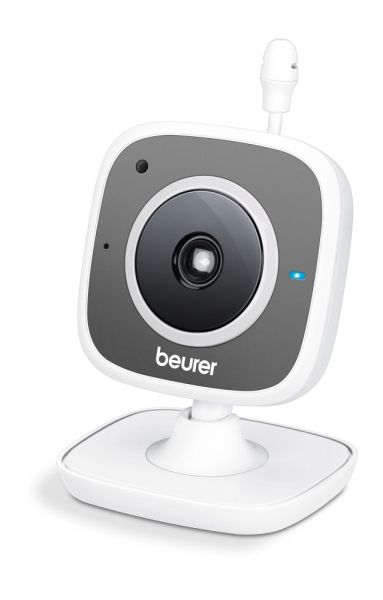 Бебефон Beurer BY 88 Smart Baby Monitor (Videocam - Wifi Cam), compatible with up to 4 cameras, digital zoom function, 5 lullabies, sound, motion & temperature alarm, infrared night vision function, free beurer CareCam app